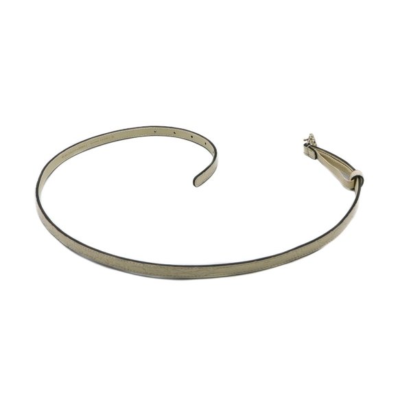 13066 - Gucci White Leather Thin Belt 703327 main image 5